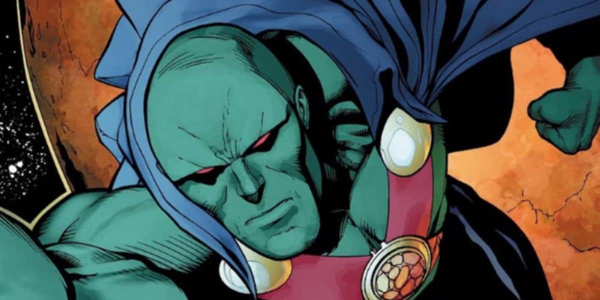 Martian Manhunter flying in DC Comics 