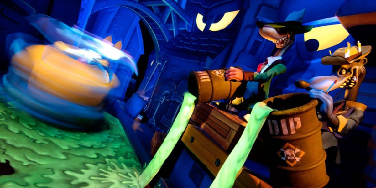 Interior of Roger Rabbit's Car Toon Spin