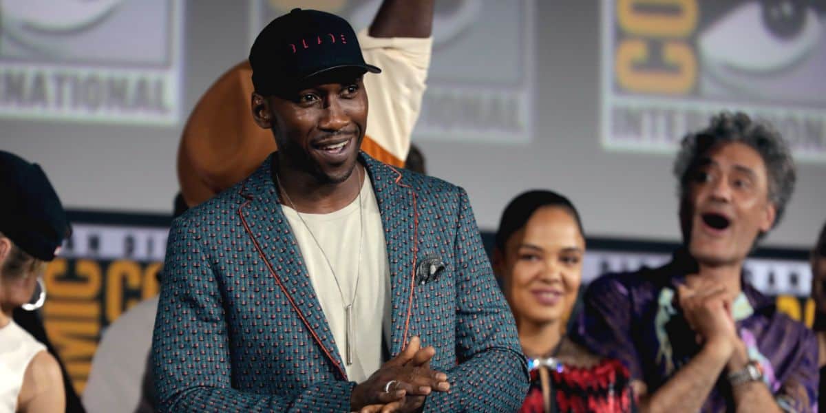 Mahershala Ali at marvel comic con for 'Blade' film