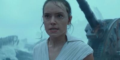 Rey in the ocean in 'The Rise of Skywalker'