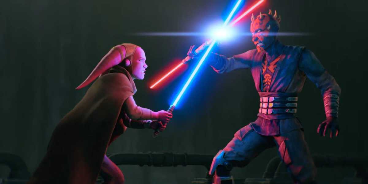 Devon (L) dueling Maul (R) in 'Maul-Shadow Lord'