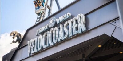close up of Velocicoaster entrance at Islands of Adventure in Universal Orlando Resort