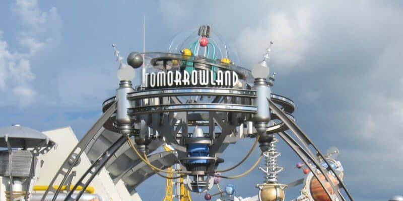 entrance to Tomorrowland in Magic Kingdom