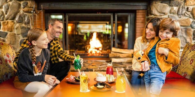 Guests in Disney Sequoia Lodge hotel