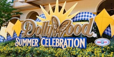 Dollywood Summer Celebration sign
