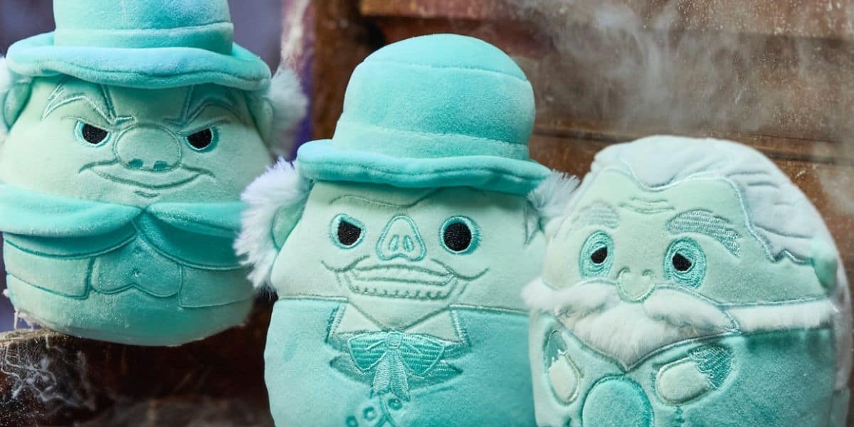 disney world plush of three hitchhiking ghosts from haunted mansion