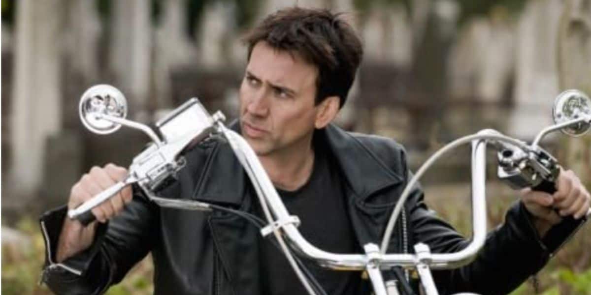 Nicolas Cage as Johnny Blaze in 'Ghost Rider' film