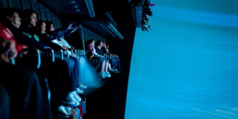 Guests riding Soarin' at Disney California Adventure Park