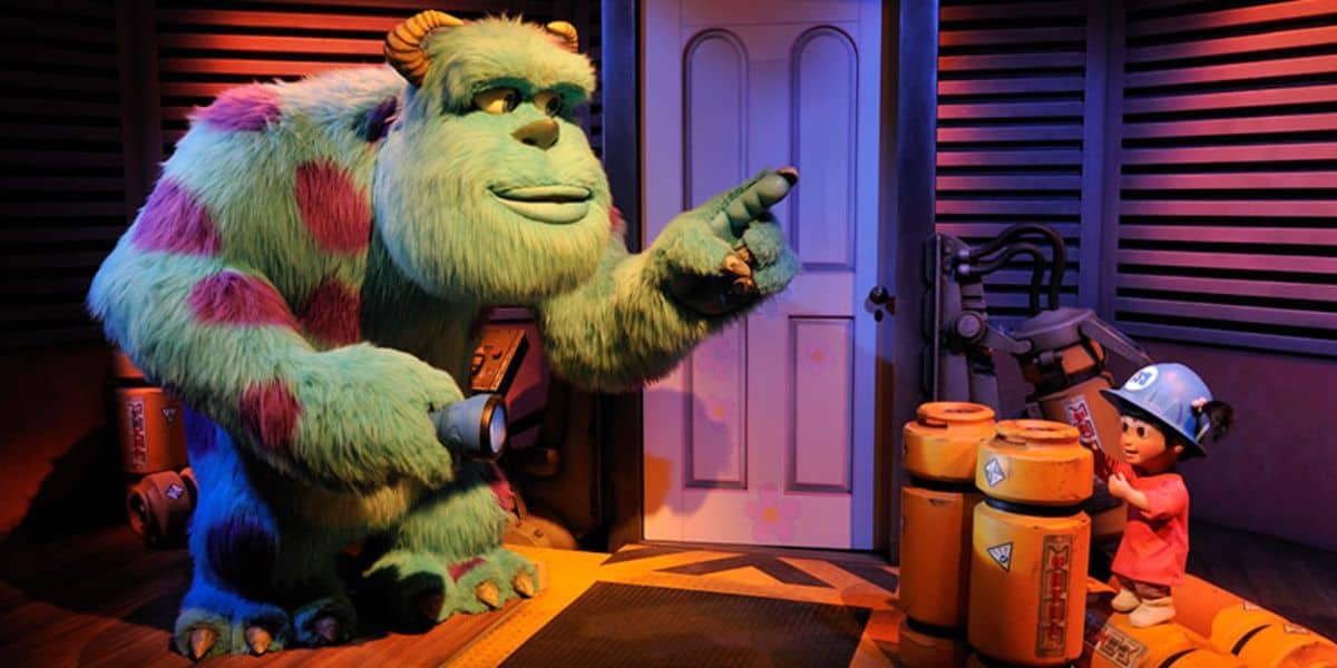 Sulley and Boo on Monsters, Inc. Ride & Go Seek!