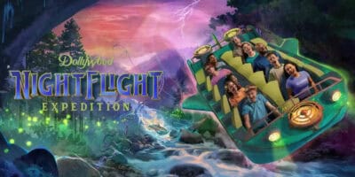 NightFlight Expedition attraction at Dollywood in Pigeon Forge, Tennessee.