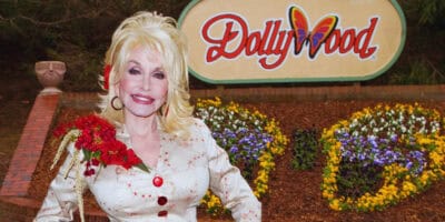 Dolly Parton at Dollywood theme park in Pigeon Forge, Tennessee.