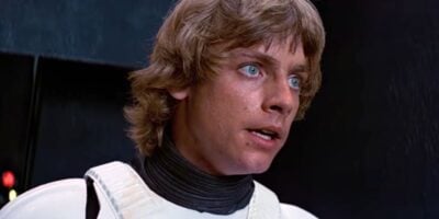 Luke in a stormtrooper outfit in 'A New Hope'