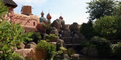 The Adventureland skyscape at Disneyland Paris