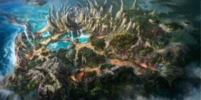 An artist render of the Avatar Land at Disneyland