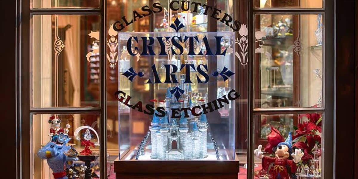 The Crystal Arts window.