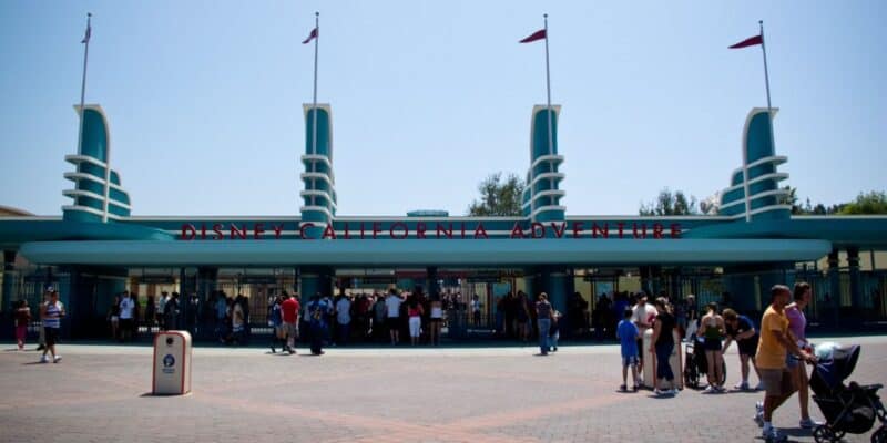 The entrance to Disney California Adventure Park during the day.