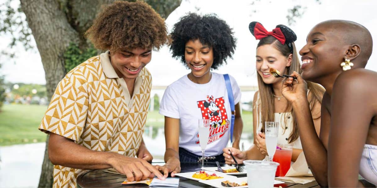 group of people at epcot