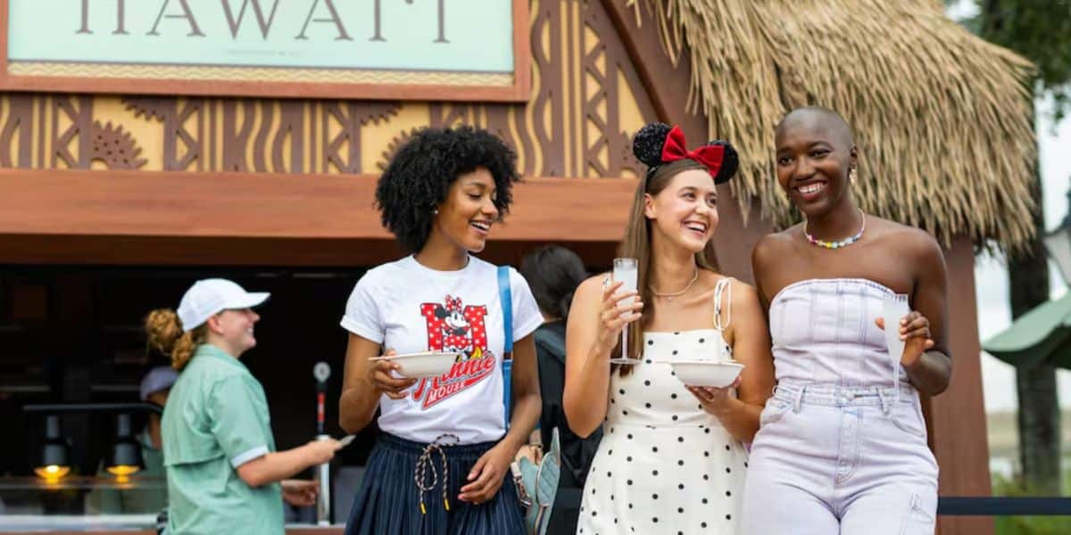 disney world guests enjoy epcot's food and wine festival