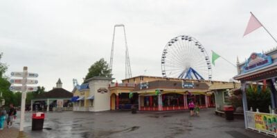 The skyline of Six Flags Darien Lake, when it was just known as Darien Lake