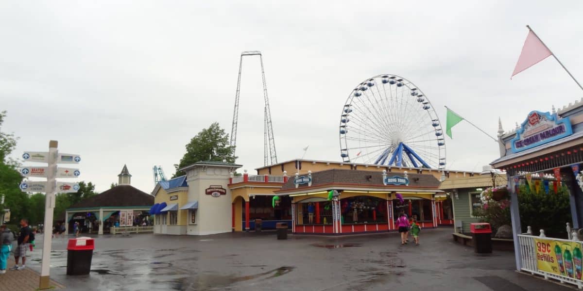 The skyline of Six Flags Darien Lake, when it was just known as Darien Lake