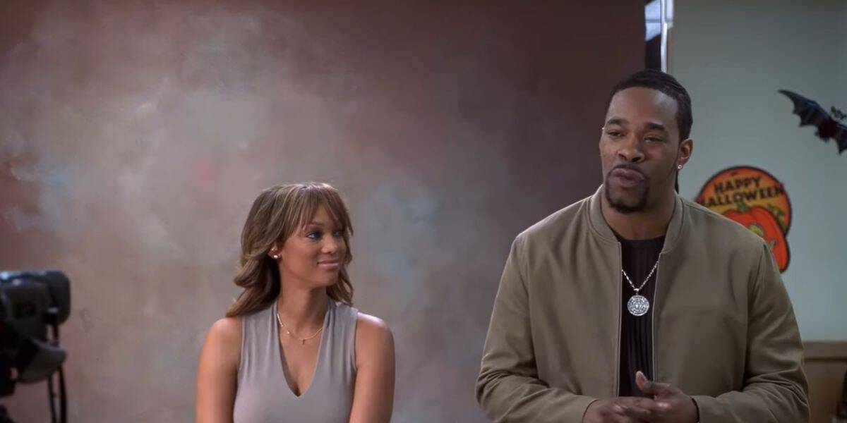 L to R: Tyra Banks and Busta Rhymes in 'Halloween: Resurrection'