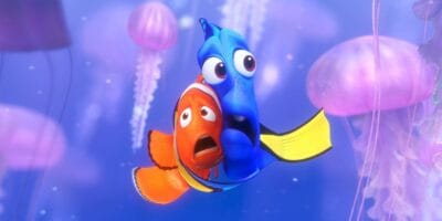 Dory and Marlin are scared of the jellyfish in 'Finding Nemo' (2003)