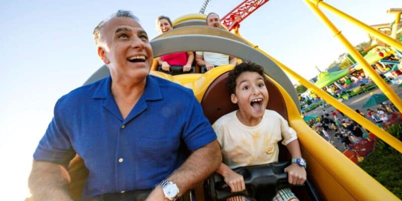 guests ride slinky dog dash in toy story land in disney world's hollywood studios park