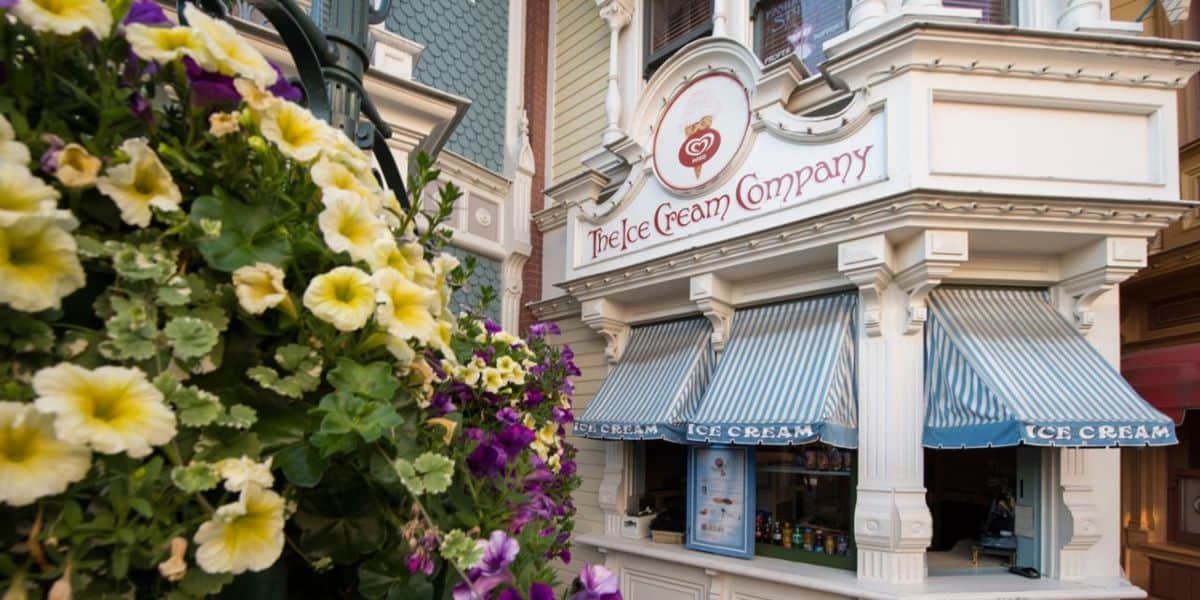 The Ice Cream Company on Main Street, U.S.A. at Disneyland Paris