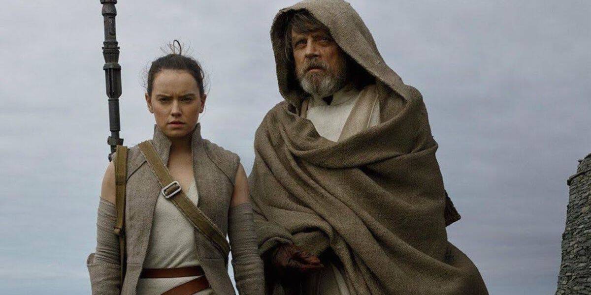 Mark Hamill as Luke Skywalker and Rey in 'Star Wars: The Last Jedi'