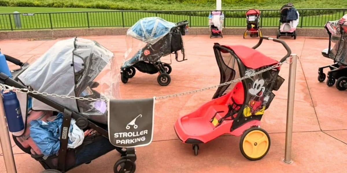 Stroller parking at Disney World