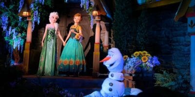 Entrance to Frozen Ever After in the Norway Pavilion at EPCOT, Walt Disney World Resort.