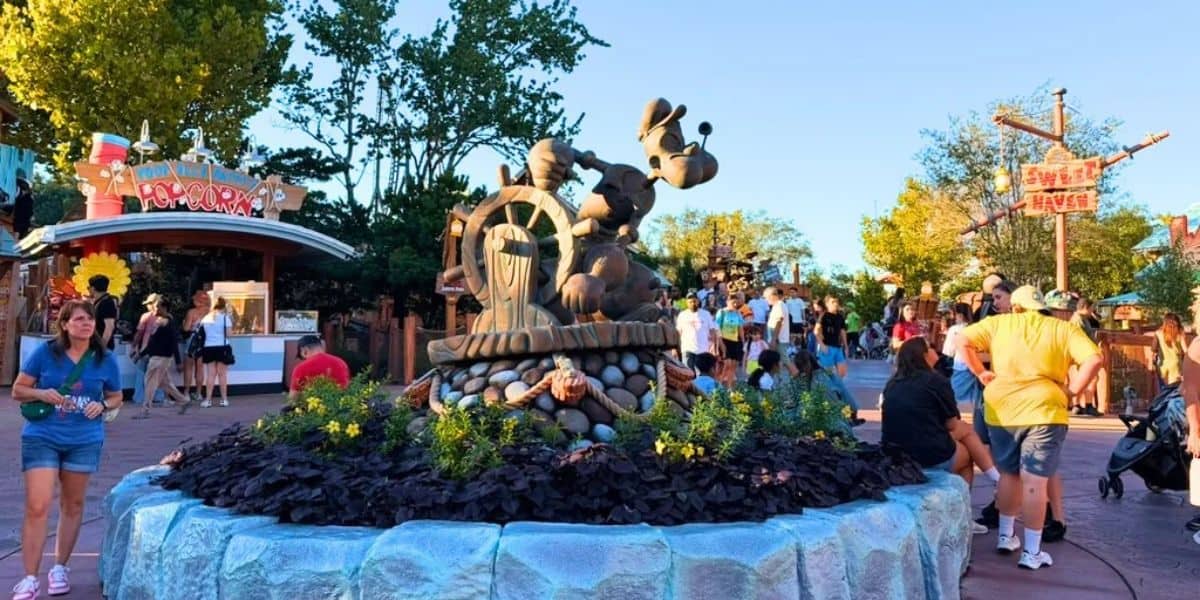 Popeye statue in Toon Lagoon area at Universal's Islands of Adventure